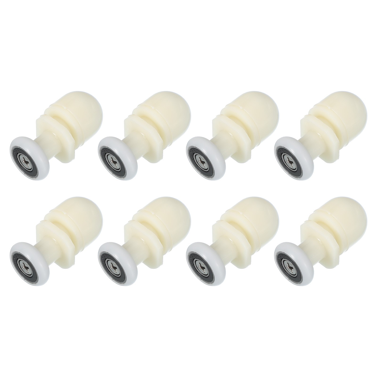 8 Pcs 19mm Shower Door Rollers Wheels Replacement White