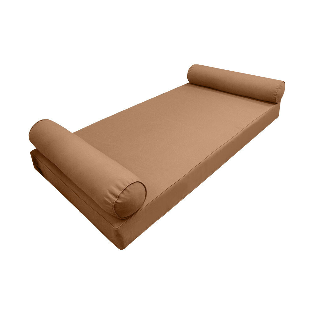 *COVER ONLY*-Style 5 Daybed Mattress Bolster Pillow Pipe Trim Twin-XL Size-AD104