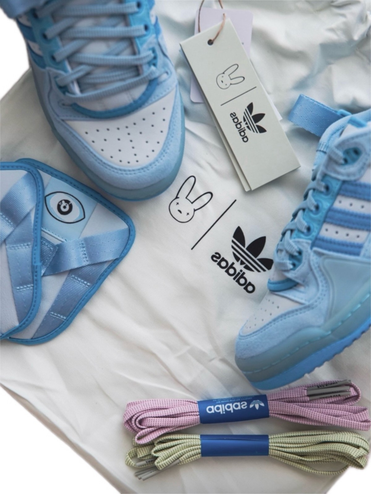Bad Bunny × adida s Forum Buckle Low Blue Tint GY9693