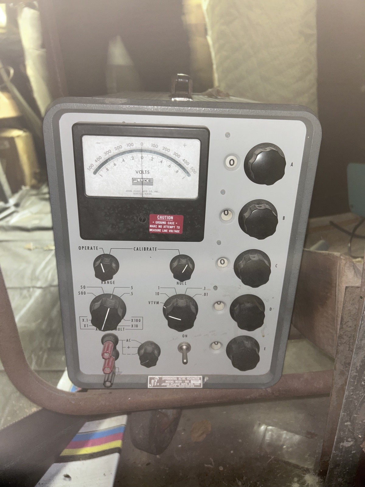 Vintage King Electronics Inc.  Voltmeter ME-161 B/U Turns on with Power Cord