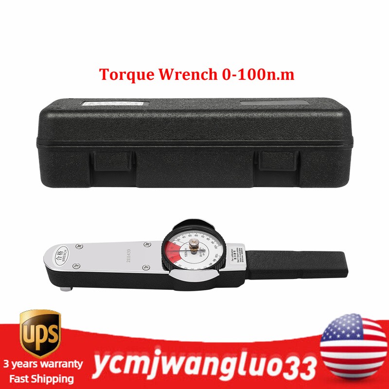 Dial Indicator Torque Wrench Indicating Torquemeter Torque Testing 0-100n.m USA