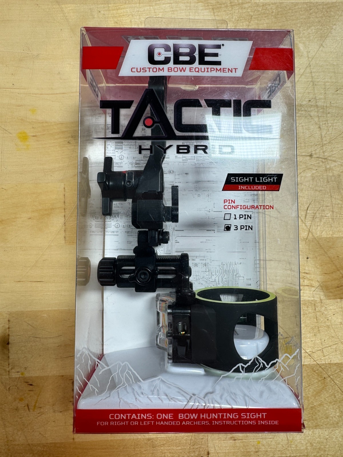 Cbe CBE-TCH-3-19 Tactic Hybrid 3-pin Bow Sight (cbetch319)