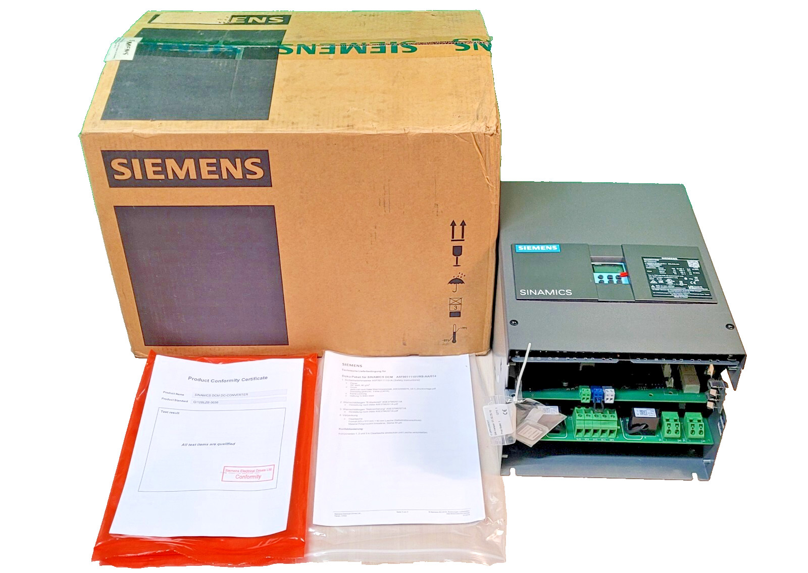 SIEMENS 6RA8018-6FV62-0AA0-Z G00+G20+S01 SINAMICS DCM DC CONVERTER NEW IN BOX