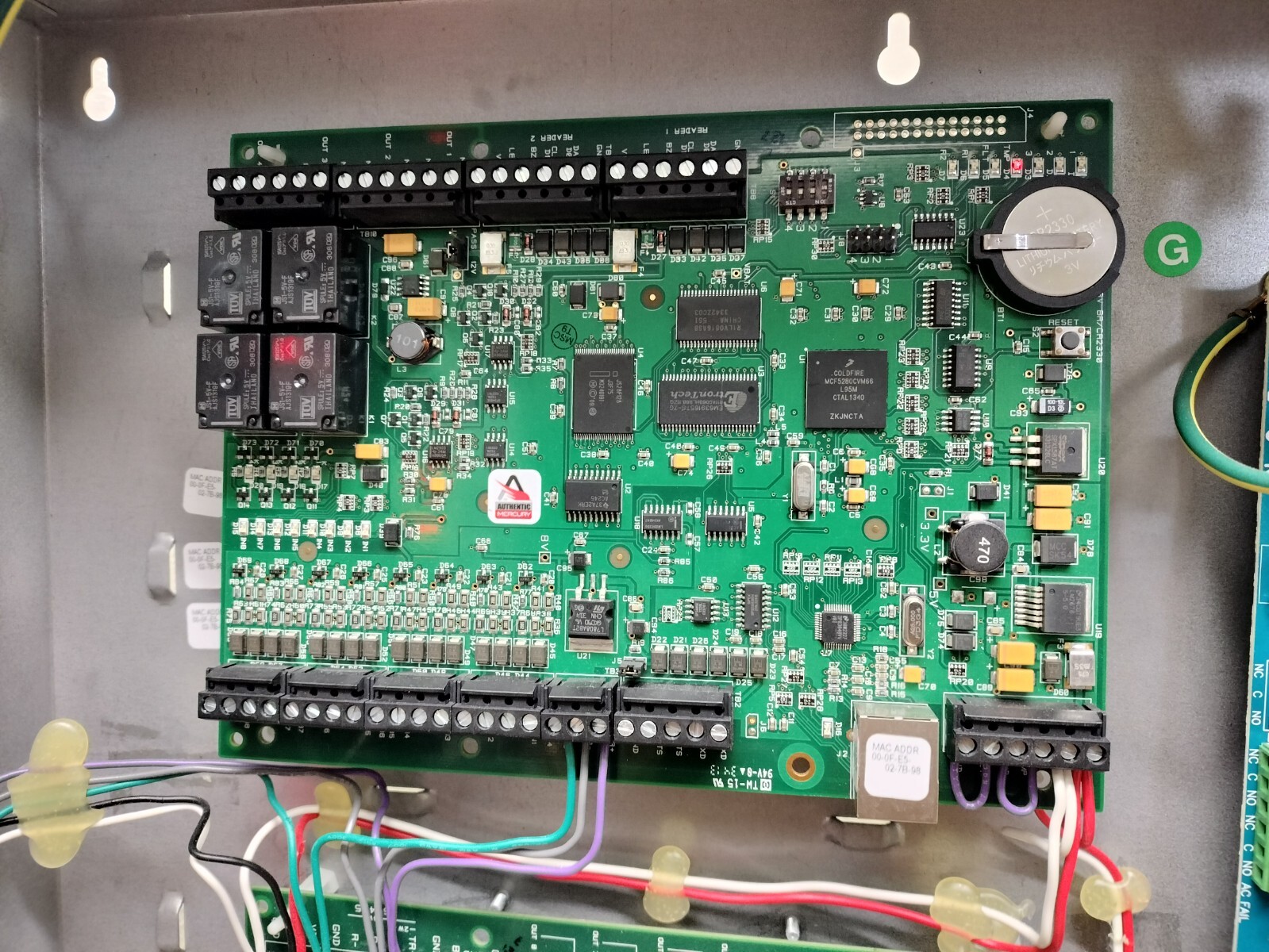 LENEL LNL-AL600ULX-4CB6 Access Control Power Supply Panel Enclosure w/ MODULES