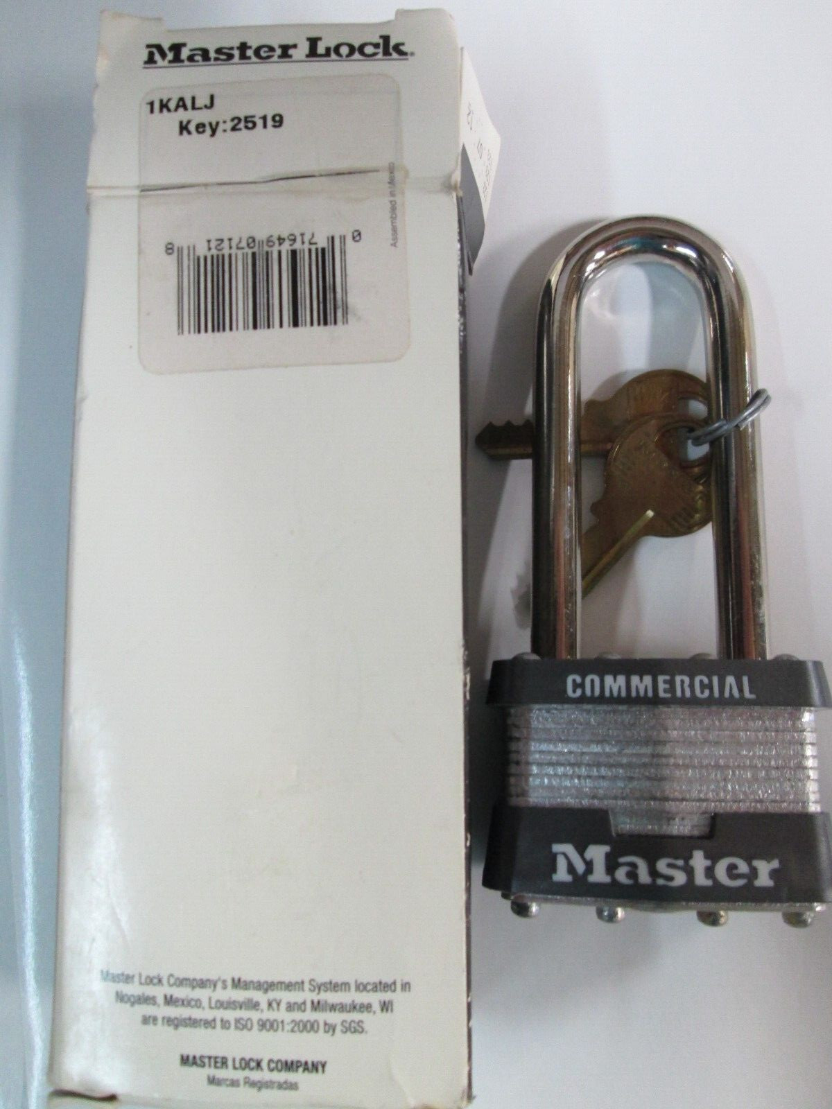 master lock 1KALJ-2519 LAMINATED PADLOCK 1-3/4in (44mm) Wide Pin Tumbler