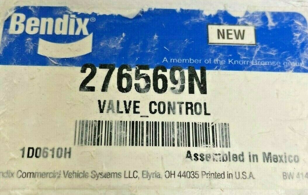 BENDIX 276569N BRAKE VALVE PP-1 DASH MOUNT CONTROL VALVE T293507 276569N