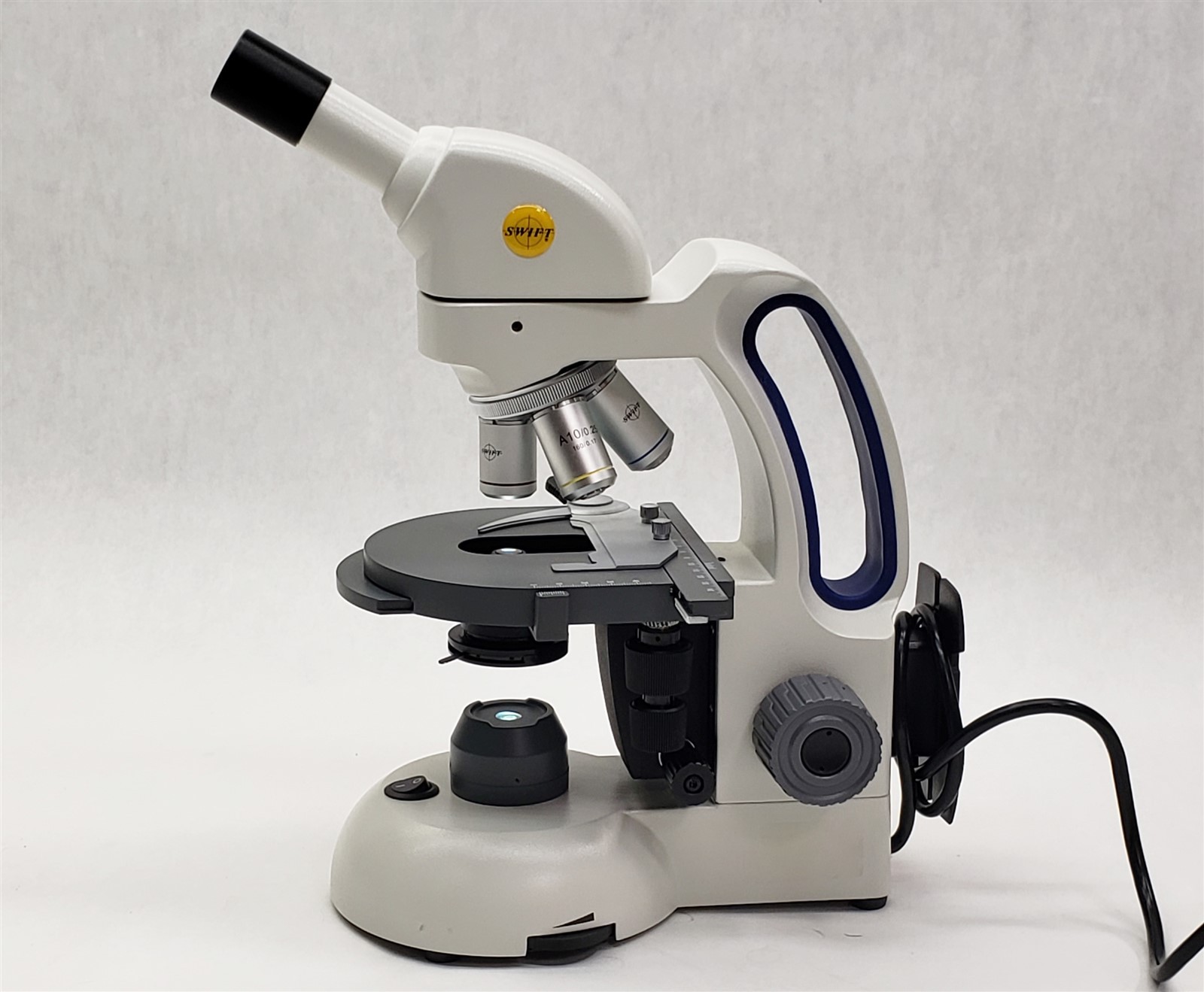 Swift M3600/M3700 Lab Illuminating Monocular Microscope w/3* Objective lens