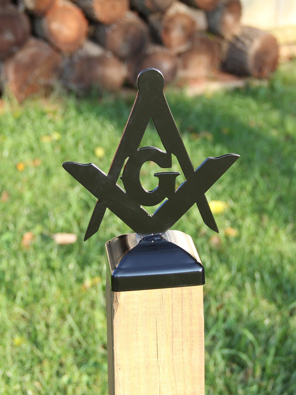 4x4 Post cap, Freemason Post Cap for 4x4 wood post, Masonic post cap design