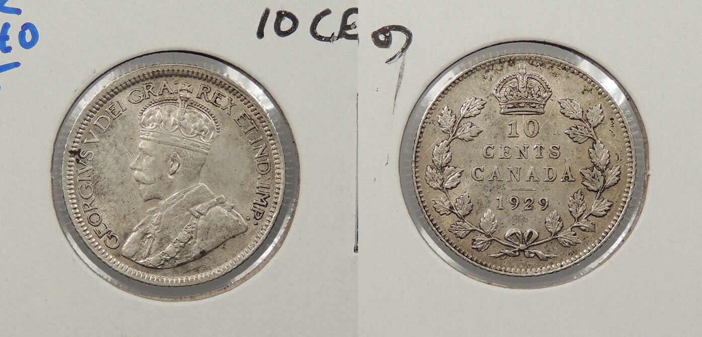 CANADA 1929 10 Cents George V #WC86739