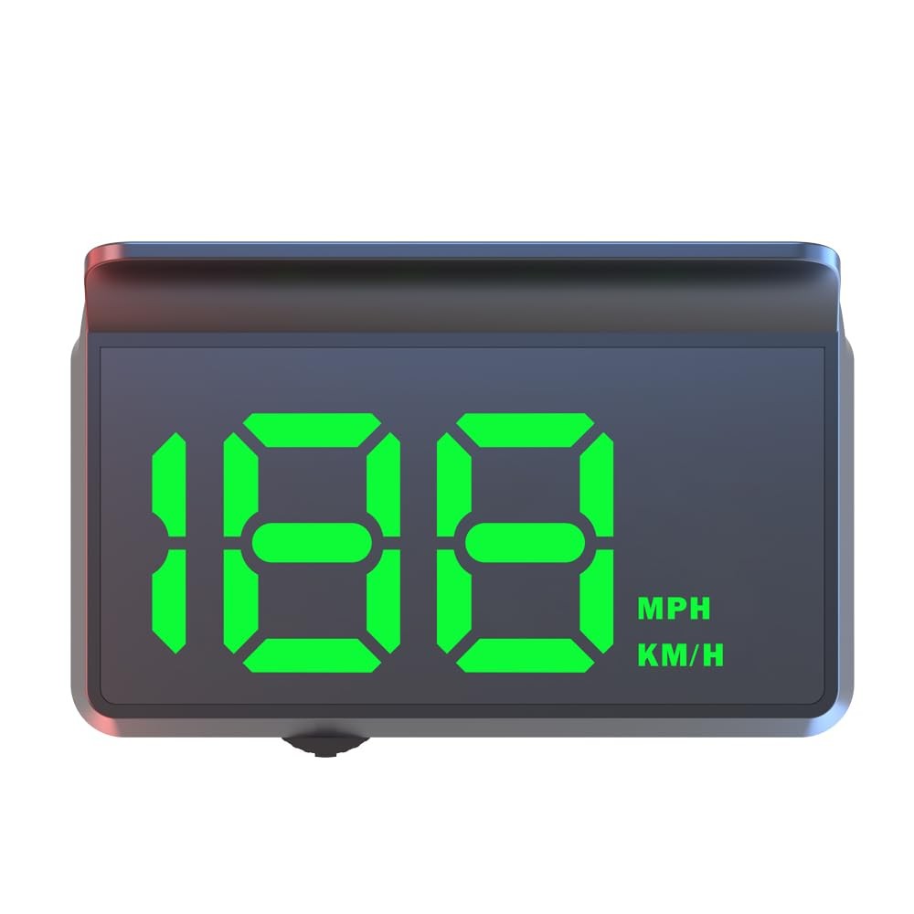 W2 White Head Up Display for Car Large Font Speed Projection, Auto Light Sensor