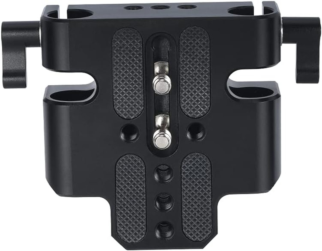 15mm Rod Baseplate Multi-Purpose Tripod Base Plate Applicable for DSLR Camera Ci
