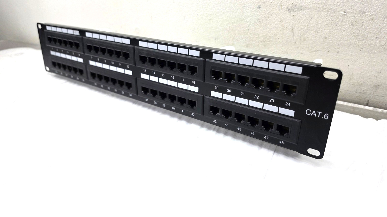 Tripp Lite 48 Port Data Rackmount CAT6 Patch Panel P48T-KAA: Optimized Network