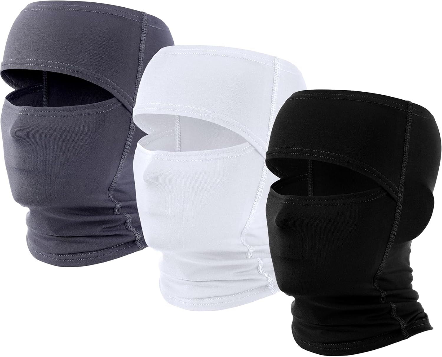 Eurzom 3 Pcs Open Top Balaclava Football Ski Masks Face Masks Empty Top Full ...
