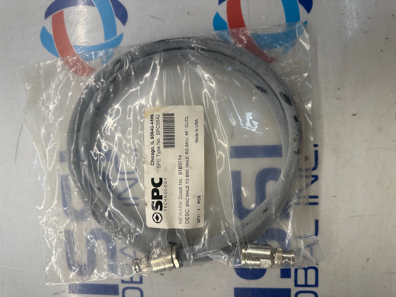 SPC TECHNOLOGY SPC5542 BNC MALE TO BNC MALE ;RG-8A/U 48" CABLE