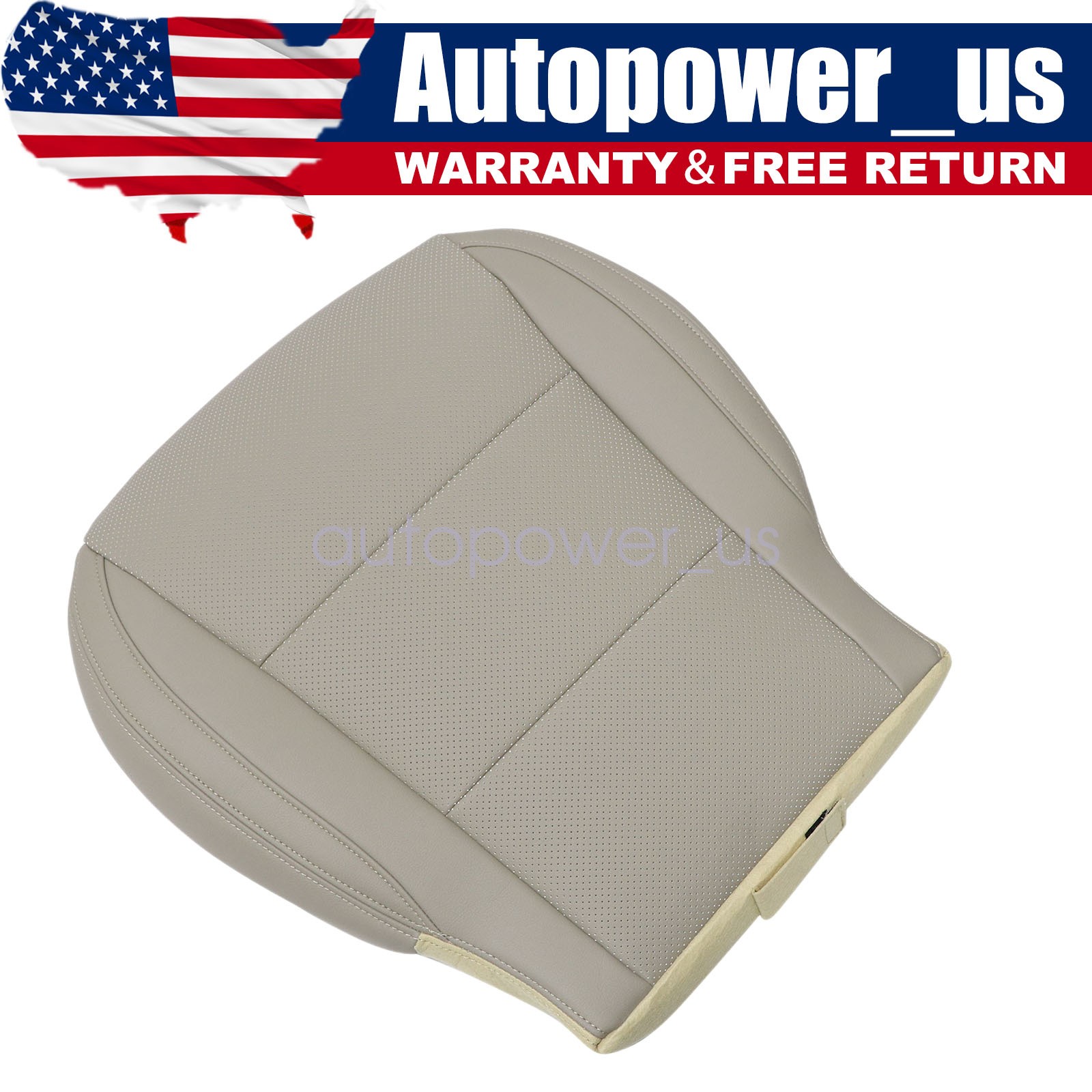 New For 2012-2019 Hyundai Santa Fe Driver Bottom Replacement Seat Cover Gray