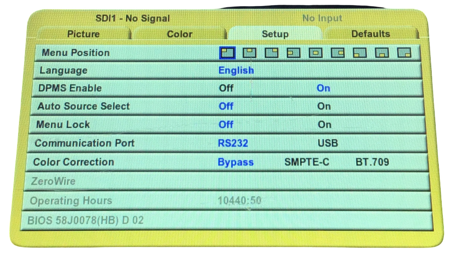 NATIONAL DISPLAY NDS SC-WU26-A1511 26" HD RADIANCE MONITOR