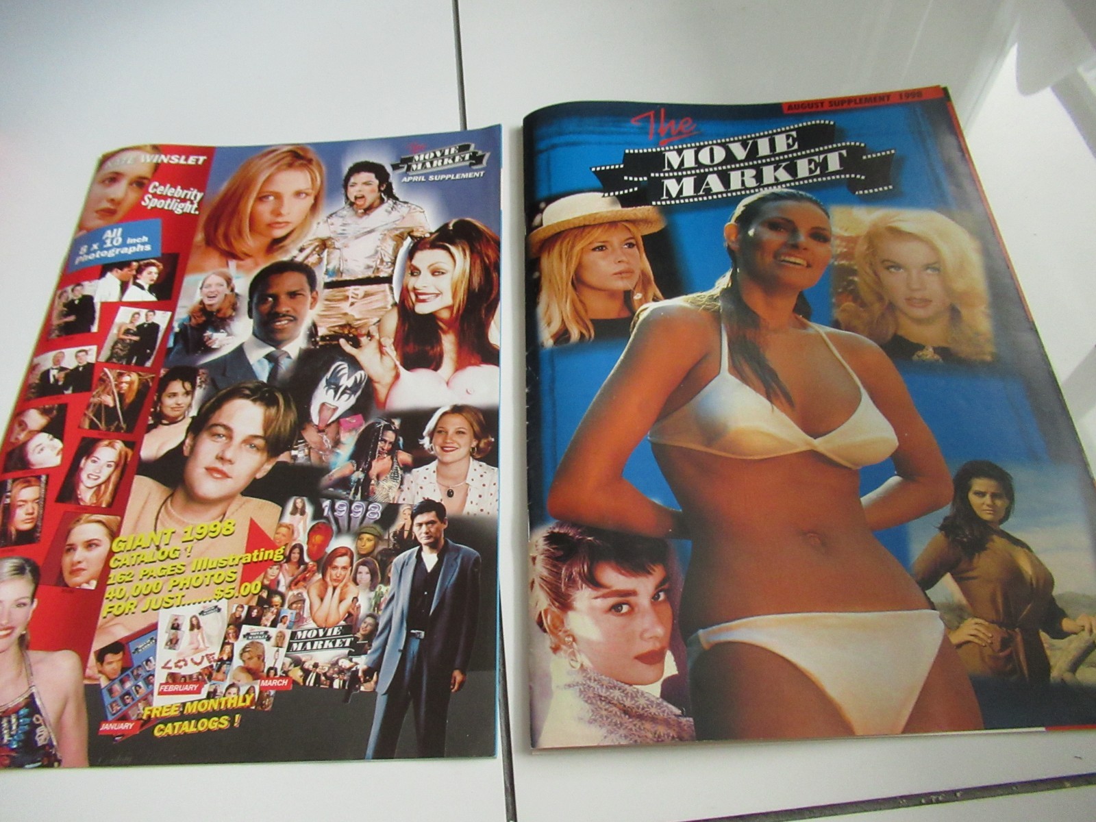 The MOVIE MARKET 1998 april and august supplement catalogs for sale MINT!