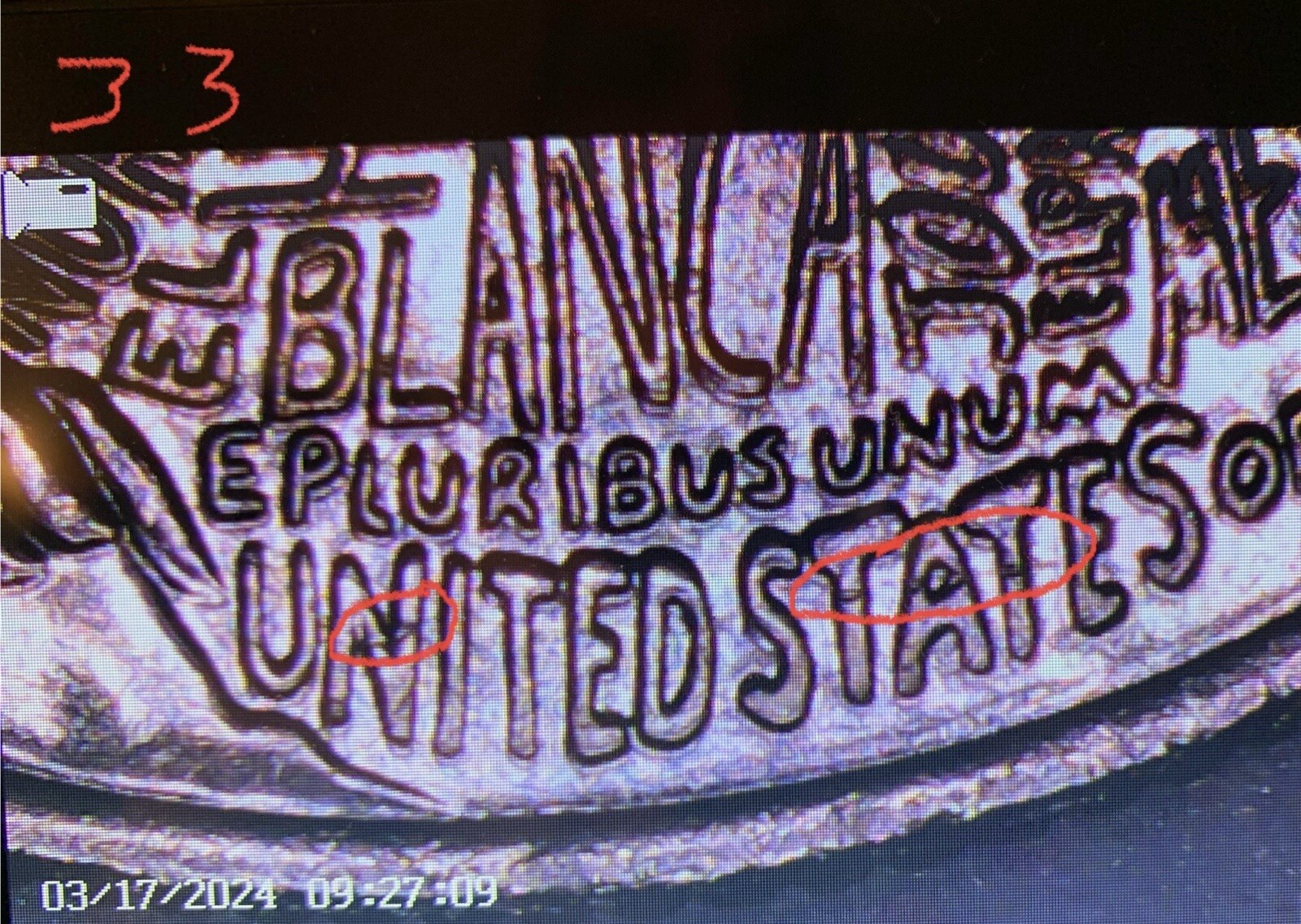 2023-D Jovita Idar Quarter ERROR: Strikethrough + Collar Clash. BU
