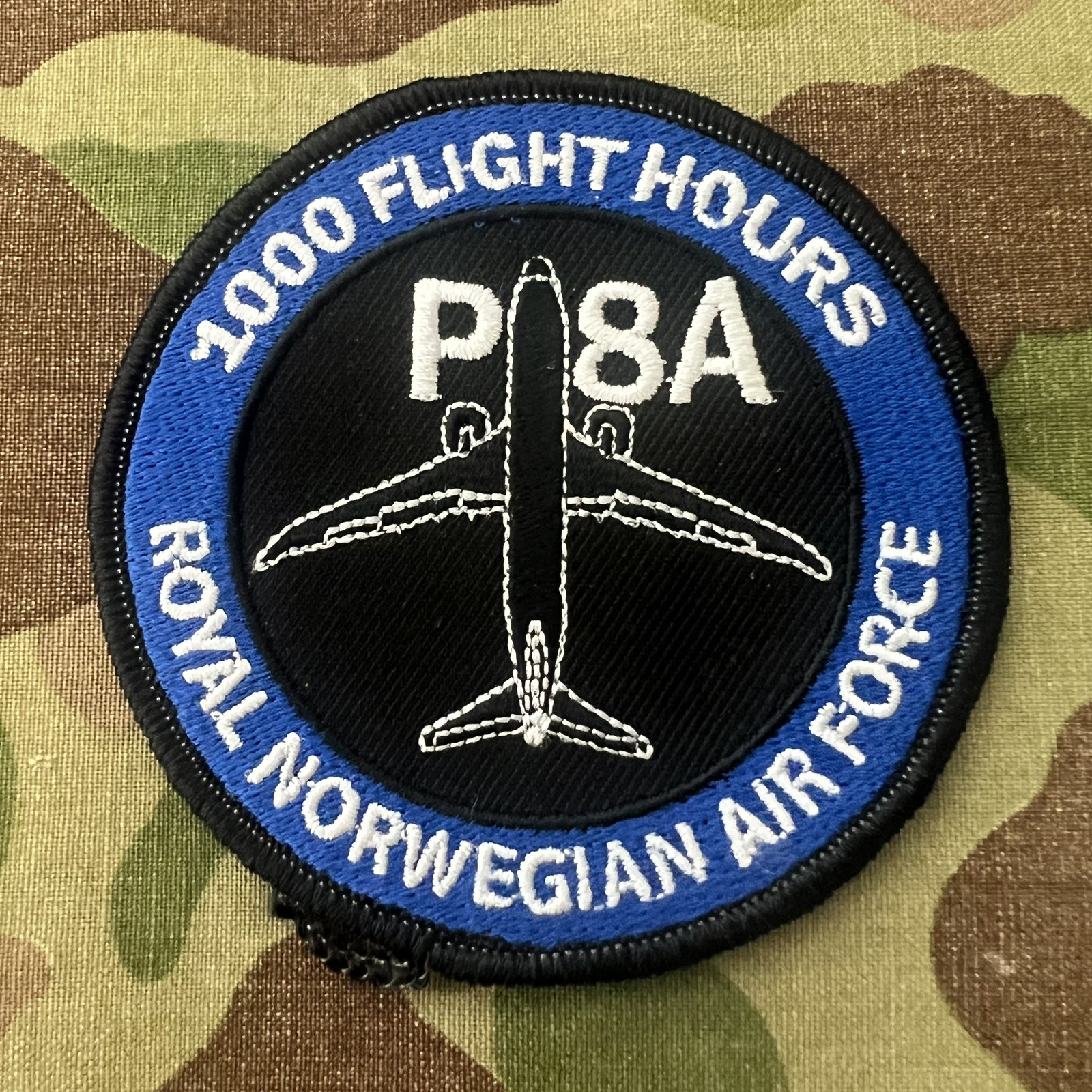 P-8A  PATCH Royal Norwegian Air Force 1000 Flight Hours