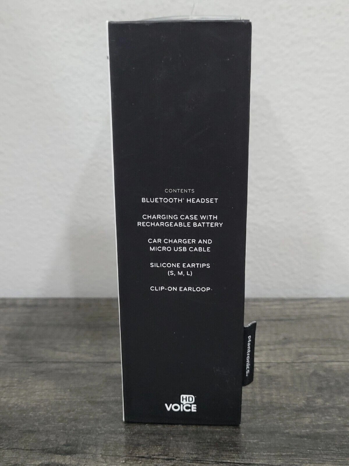 Plantronics Voyager Edge Bluetooth Wireless Headset with Charging Case - Black