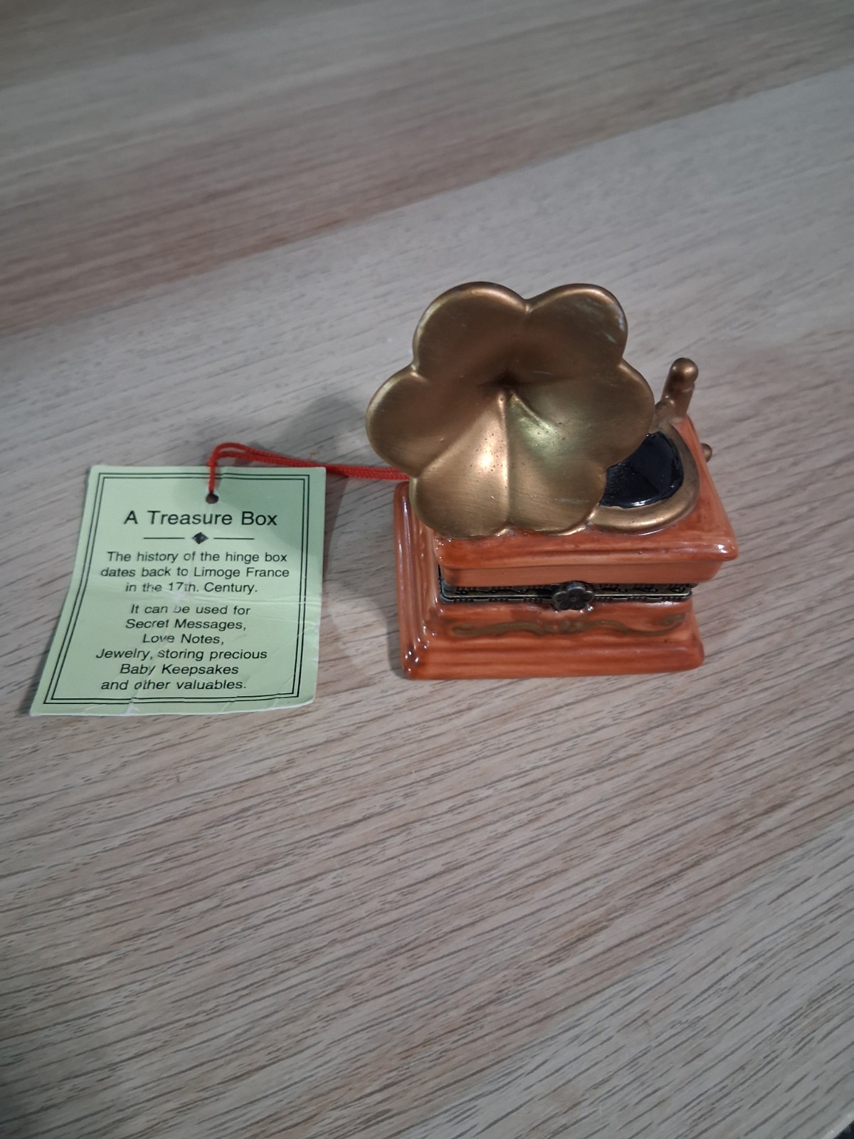Miniature note treasure box