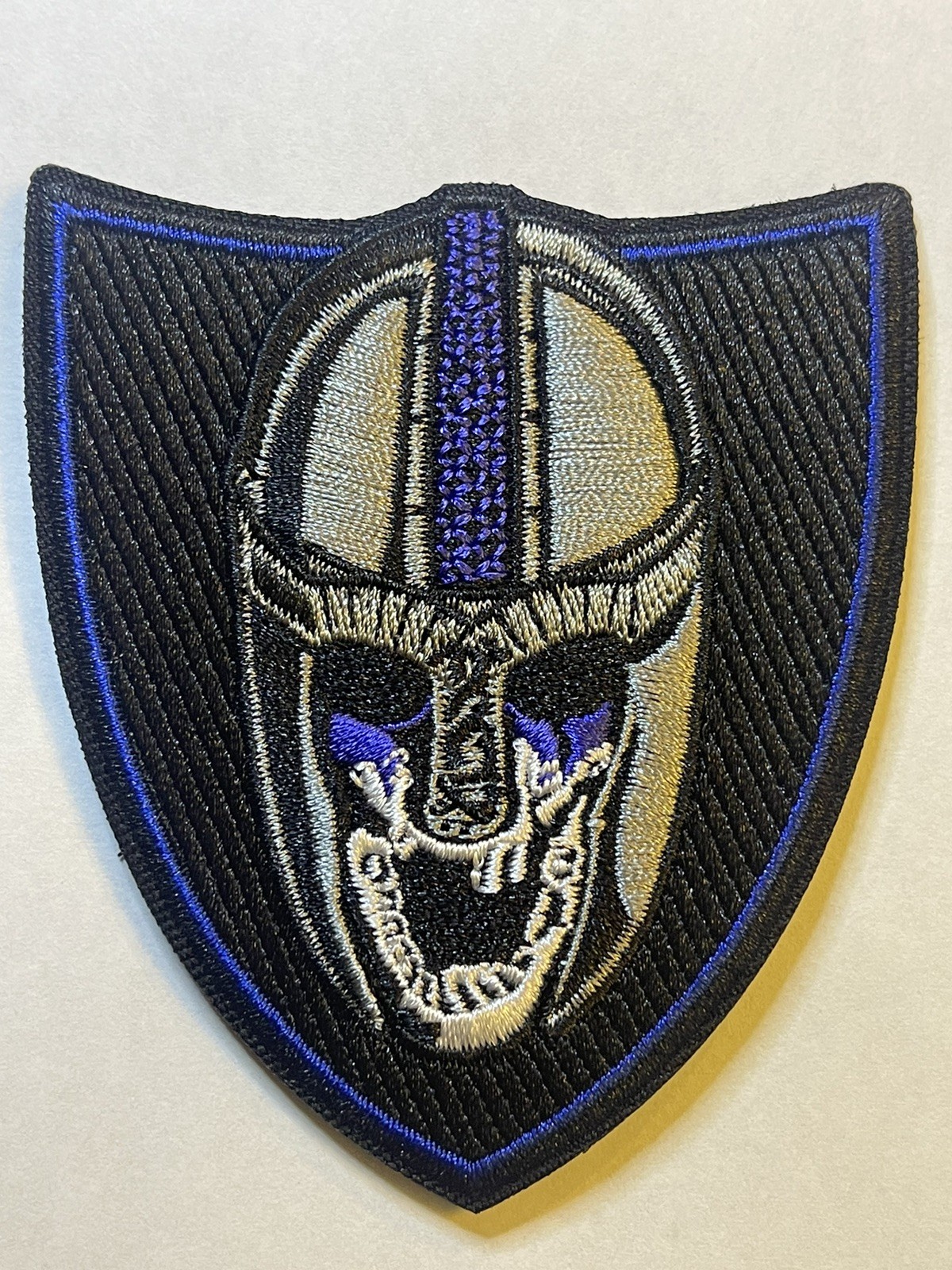 Blue Line Viking Tactical Morale Patch, Modern Arms Patch, Embroidered