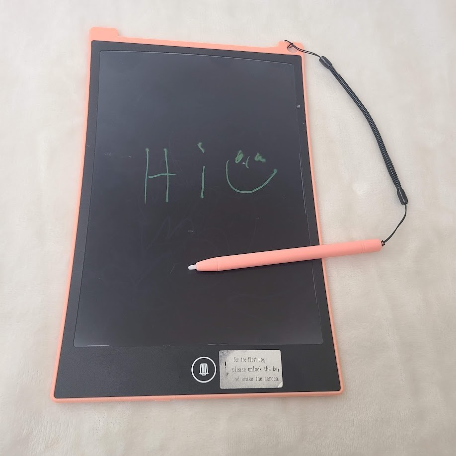 10 Inch LCD Writing Tablet Doodle Board With Pen Pink