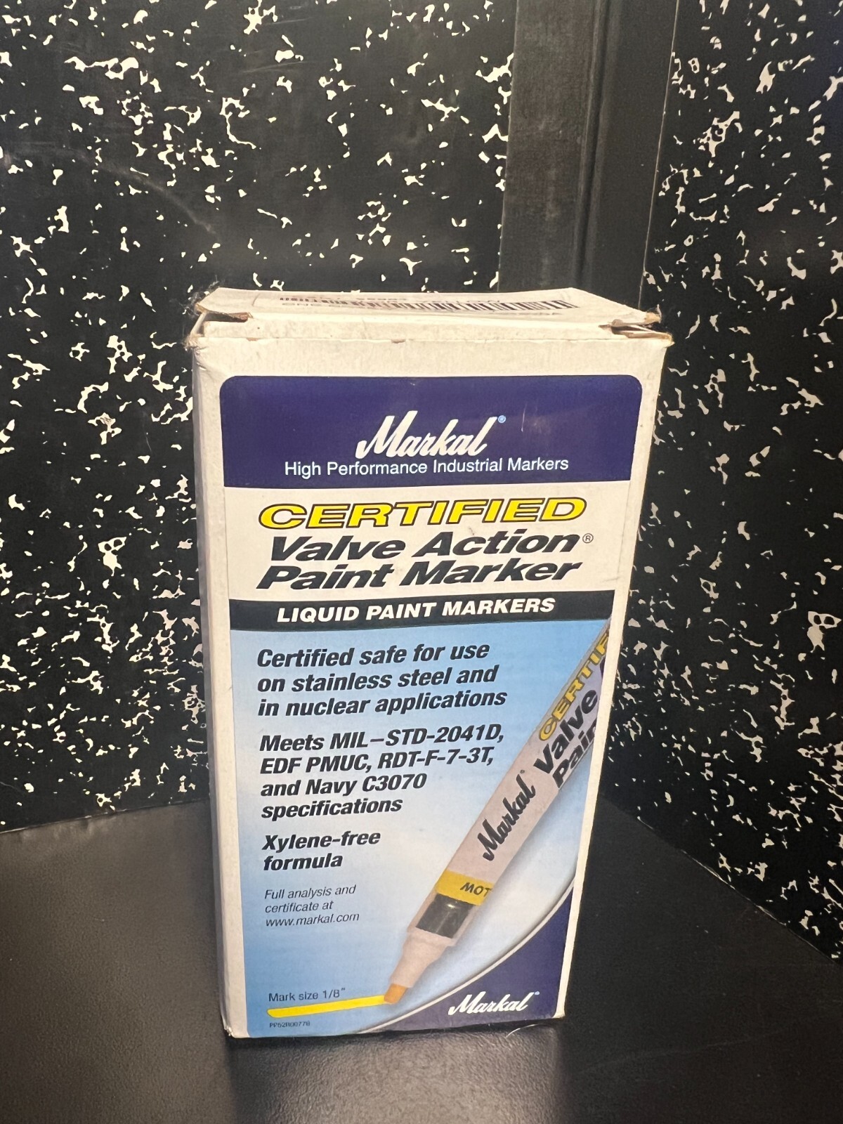 Markal #96881 (12/box) Valve Action Paint Marker - YELLOW