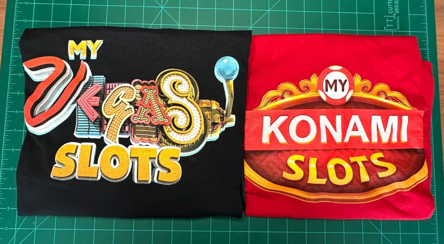Set of Two Las Vegas MyVegas Slots - My Konami Slots - T Shirts