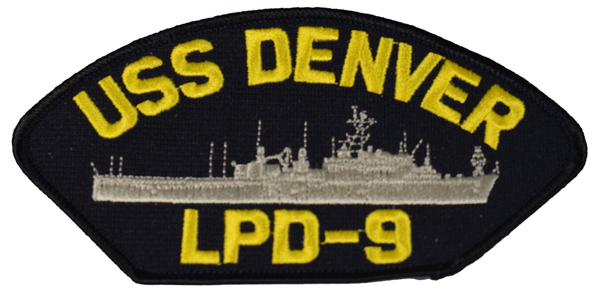 USS DENVER LPD-9 SHIP PATCH - GREAT COLOR - Veteran Owned Business