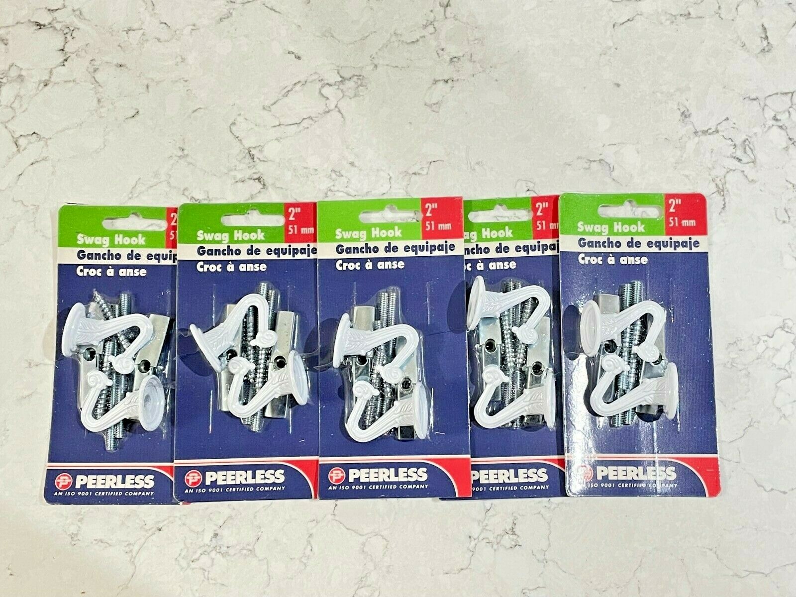 (10) WHITE Ceiling Hooks - Heavy Duty Swag Hook with Hardware for Hanging Plants