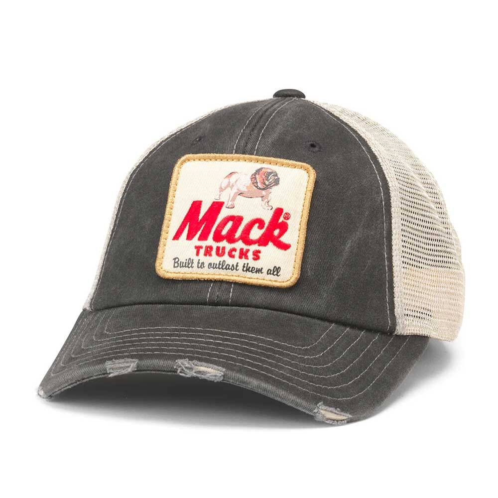 American Needle Mack Trucks Orville Mesh Back Hat Distressed Cap Adjustable New