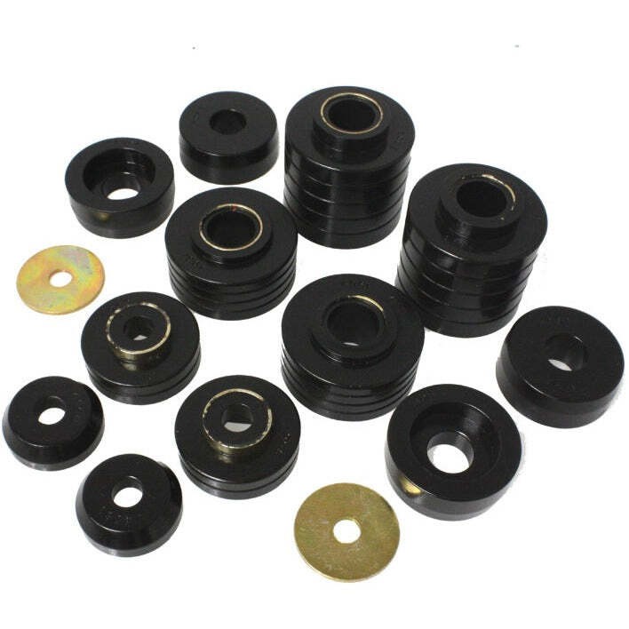 Energy Suspension 4.4107G fits Ford 80-98 F250 Black Body Mount Set