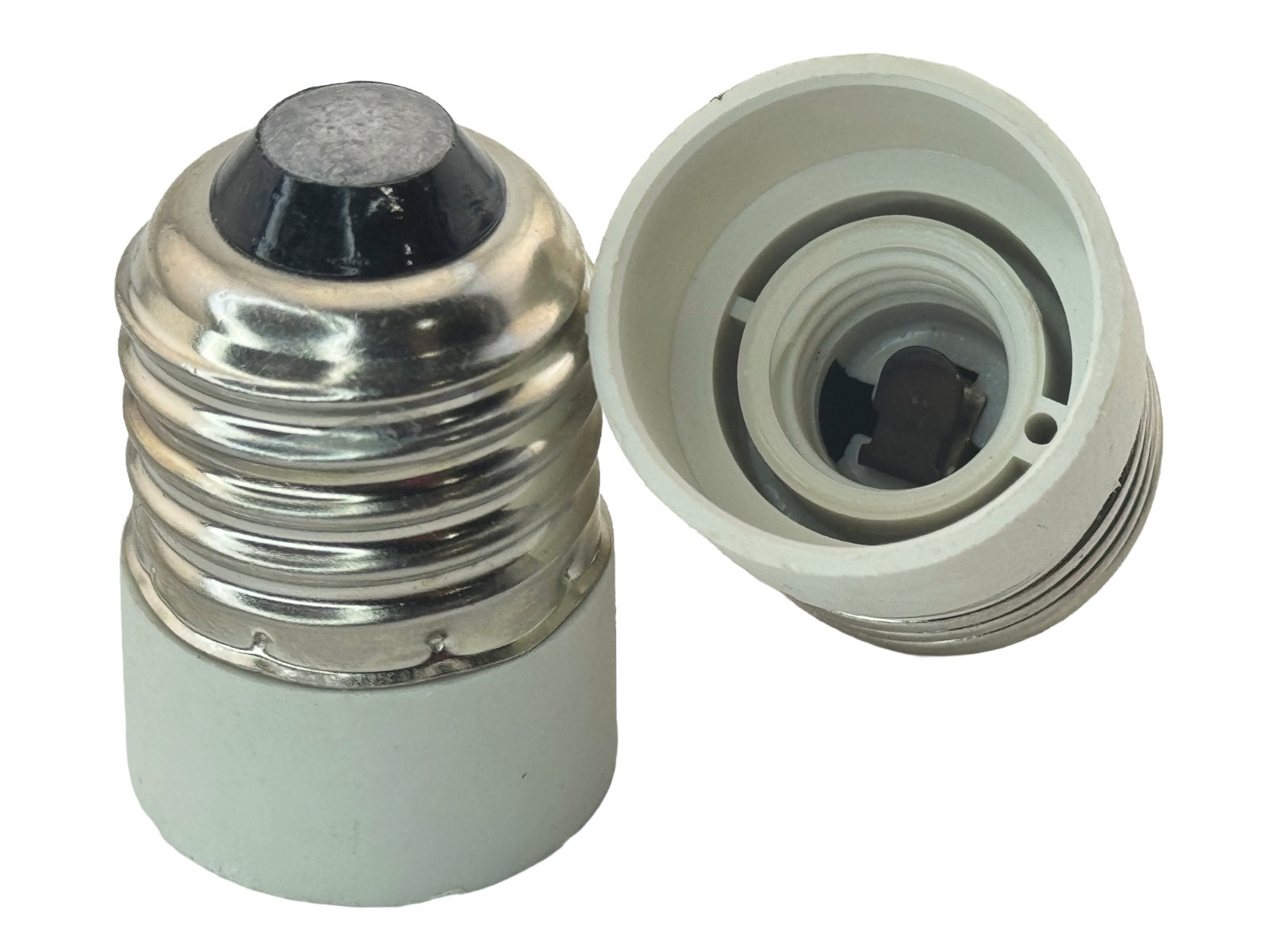 Rebaydo 2pcs E26/E27 Male to E14 Female Adapter Converter