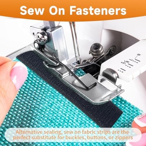 1in*11 Yard Sew On Hook and Loop Tape, Non-Adhesive Hook Loop Strips Roll, Stron