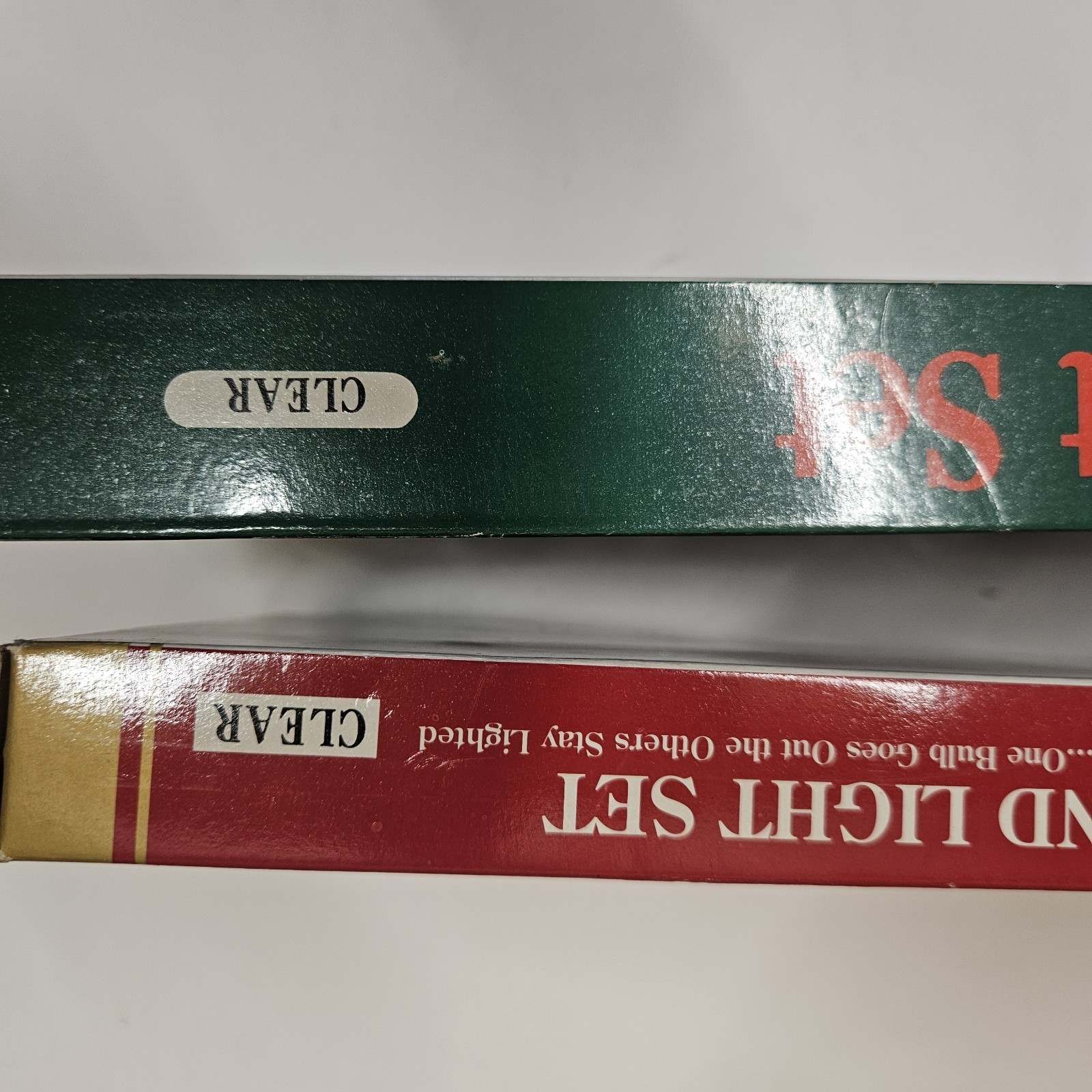 Vintage String Lights Merrybrite Christmas On Main Street Clear Lot Of 2