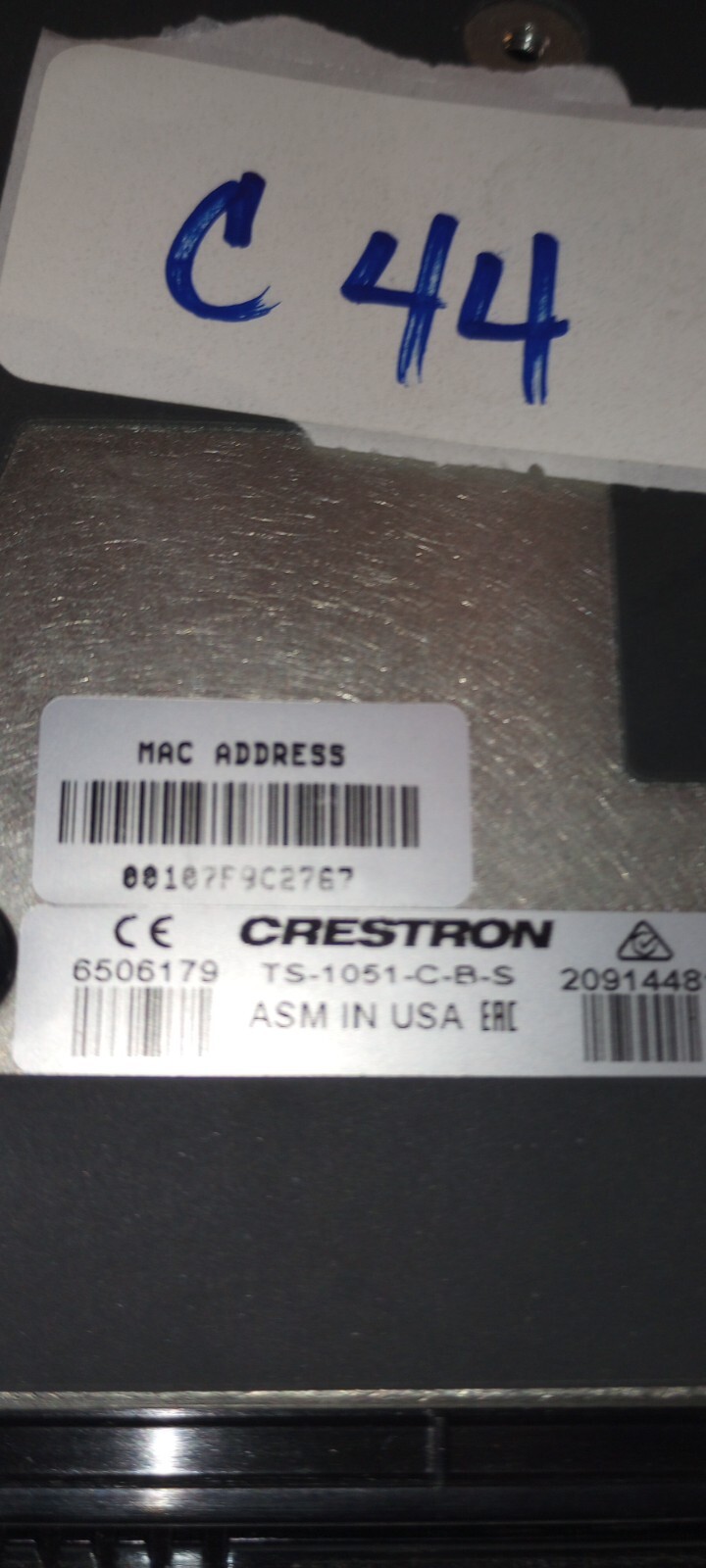 Crestron TS-1051-C-B-S Tabletop Touchscreen Console Stand -