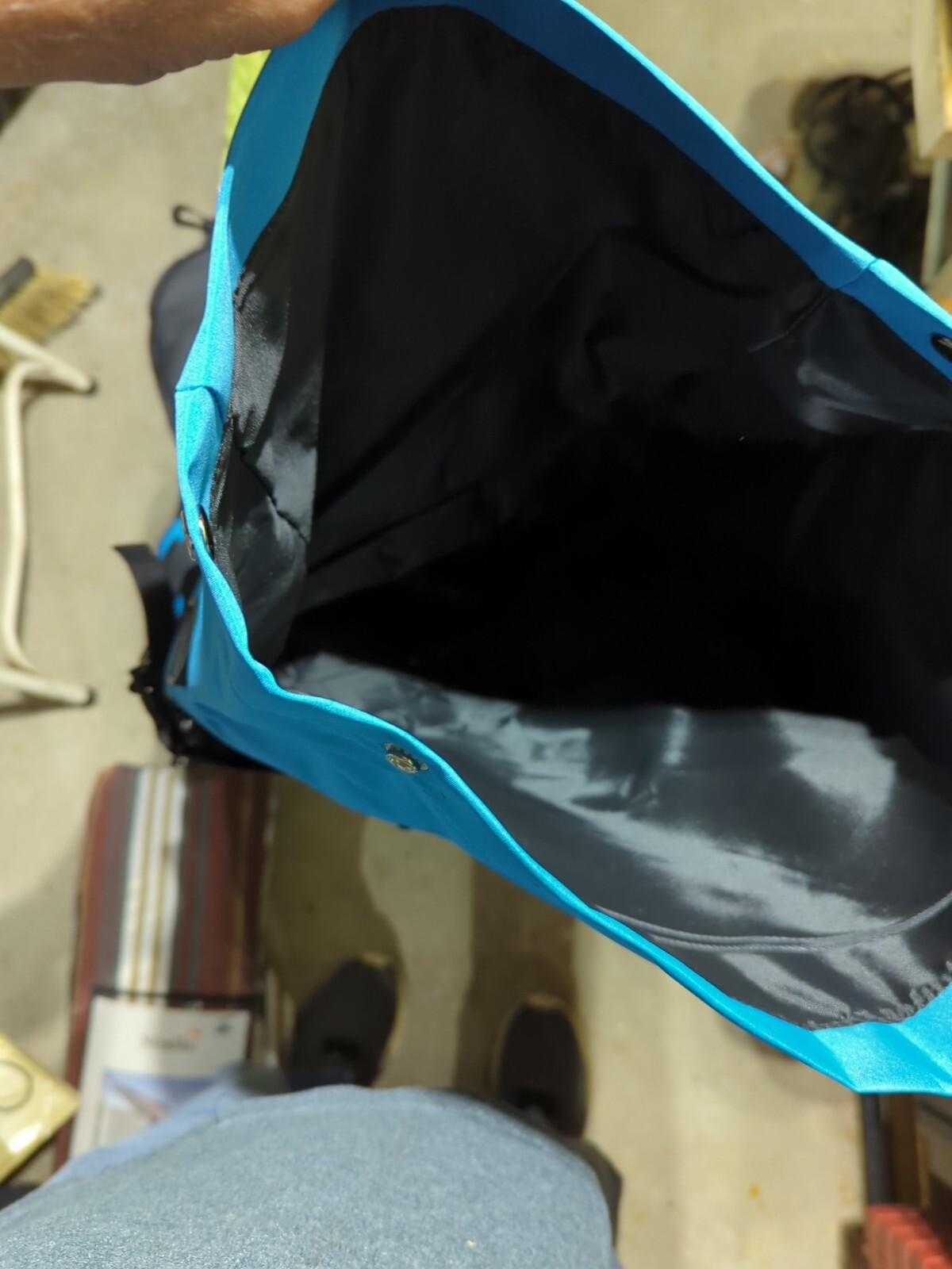 Tipra Multipurpose Day pack- Lake Blue And Black