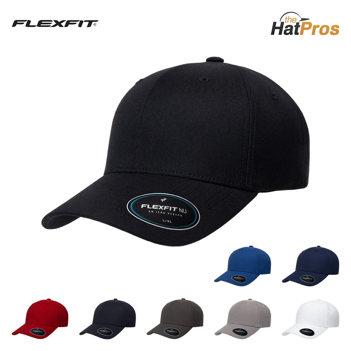 Flexfit 6100NU Performance Fitted Hat Baseball Cap Flexfit Blank S/M L/XL
