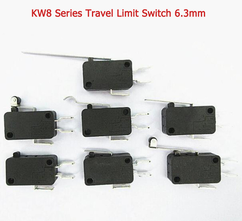 KW8 Series Travel Limit Switch 6.3mm Copper Contact SPDT Micro Switch 5A 250V