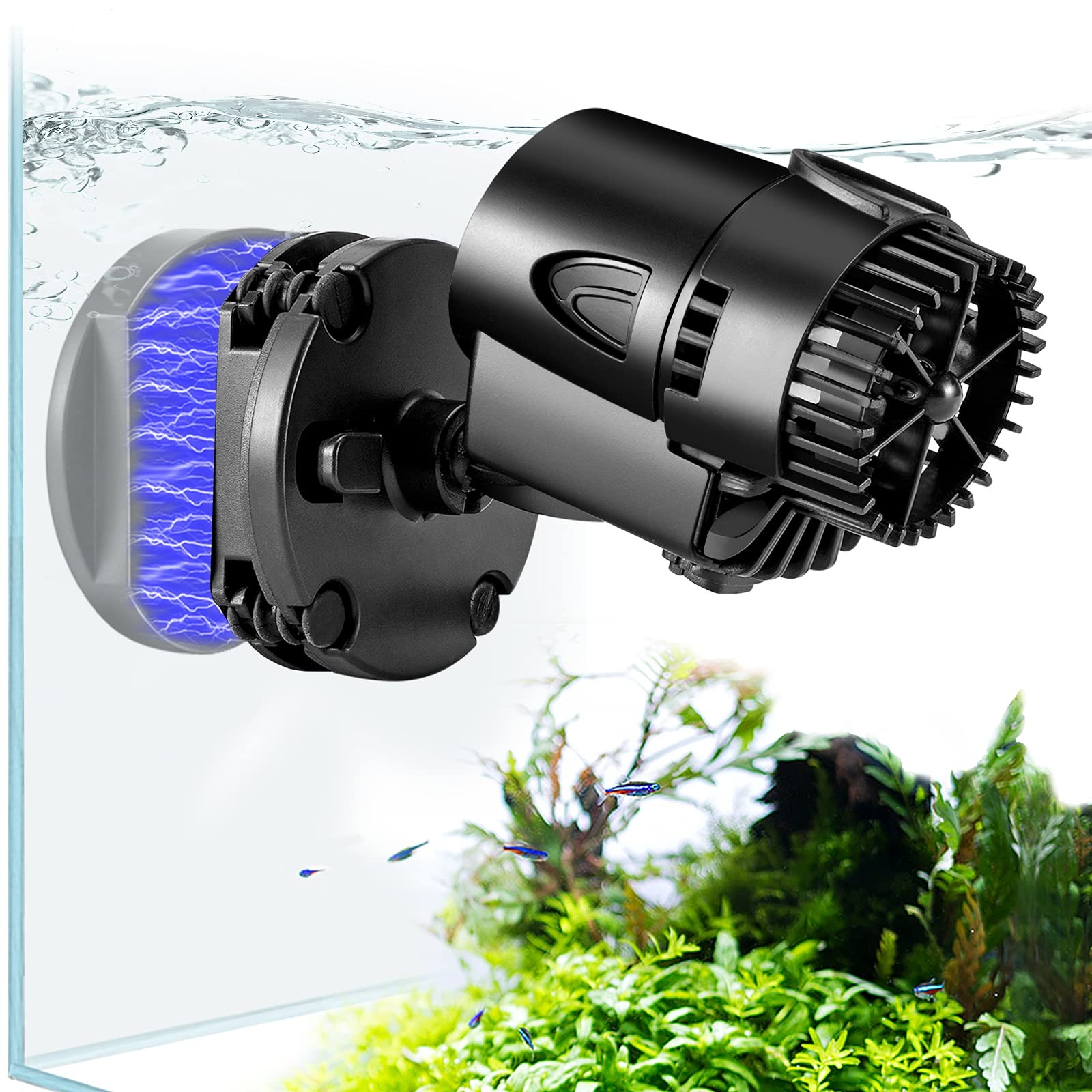 Wave Maker Pump, 530GPH Aquarium Circulation Pump 360 Degree Rotatable Submersib