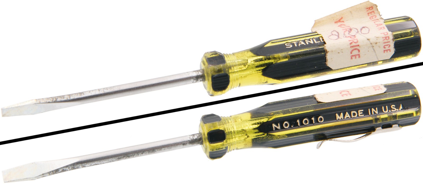 Orig. & Unused Stanley "100 Plus" Screwdriver, No. 1010- Orig. Tag- mjdtoolparts