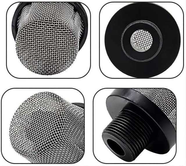 2-Pack 288716 Airless Paint Sprayer Replacement Inlet Strainer, 3/4-Inch Thread,