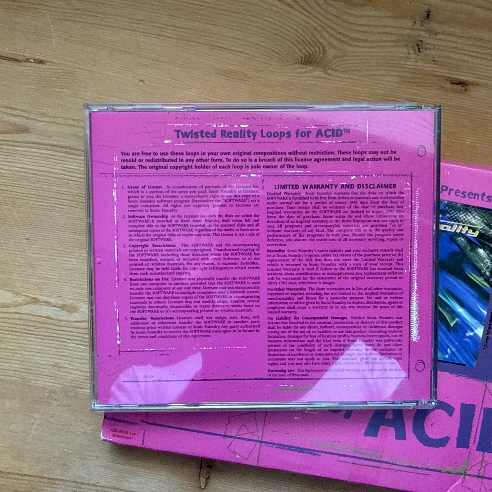 Sonic Foundry Fuel Series Twisted Reality Loops For Acid Sampling CD
