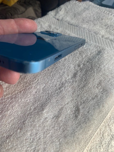 Apple iPhone 13 rear housing back glass chasis blue ( D )