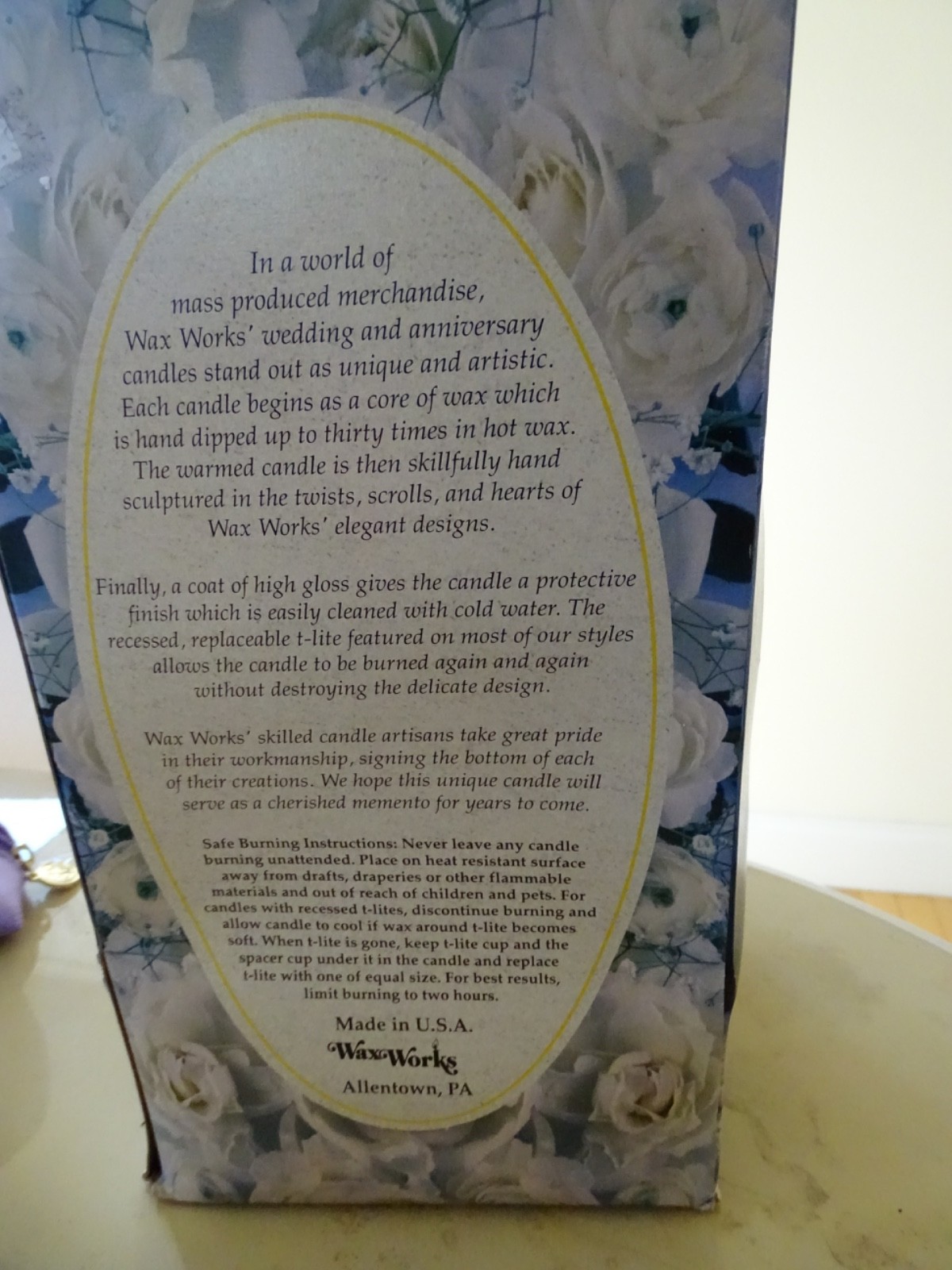 Wedding Designs By Waxworks White & Pink Unity Wedding Candle