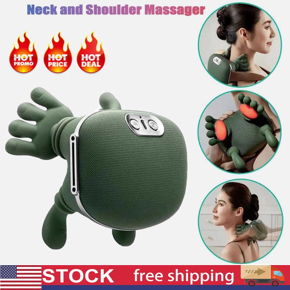 Neck Shoulder Massager,Simulated Human Hand Cervical Trapezius Massager KU