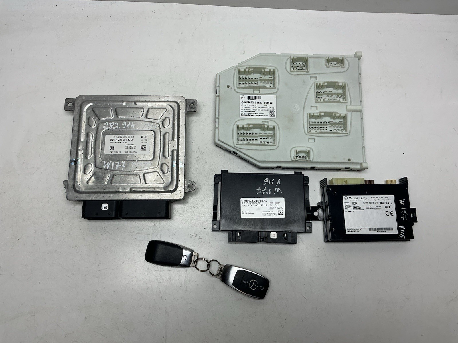 MERCEDES A CLASS W177 2018-ON A180 PETROL AUTO ECU KIT + KEY A2829003300