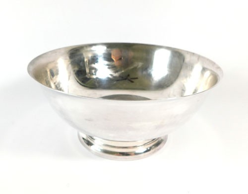 Taunton Silversmiths Paul Revere Bowl 8" No. 10955 52-ounce capacity