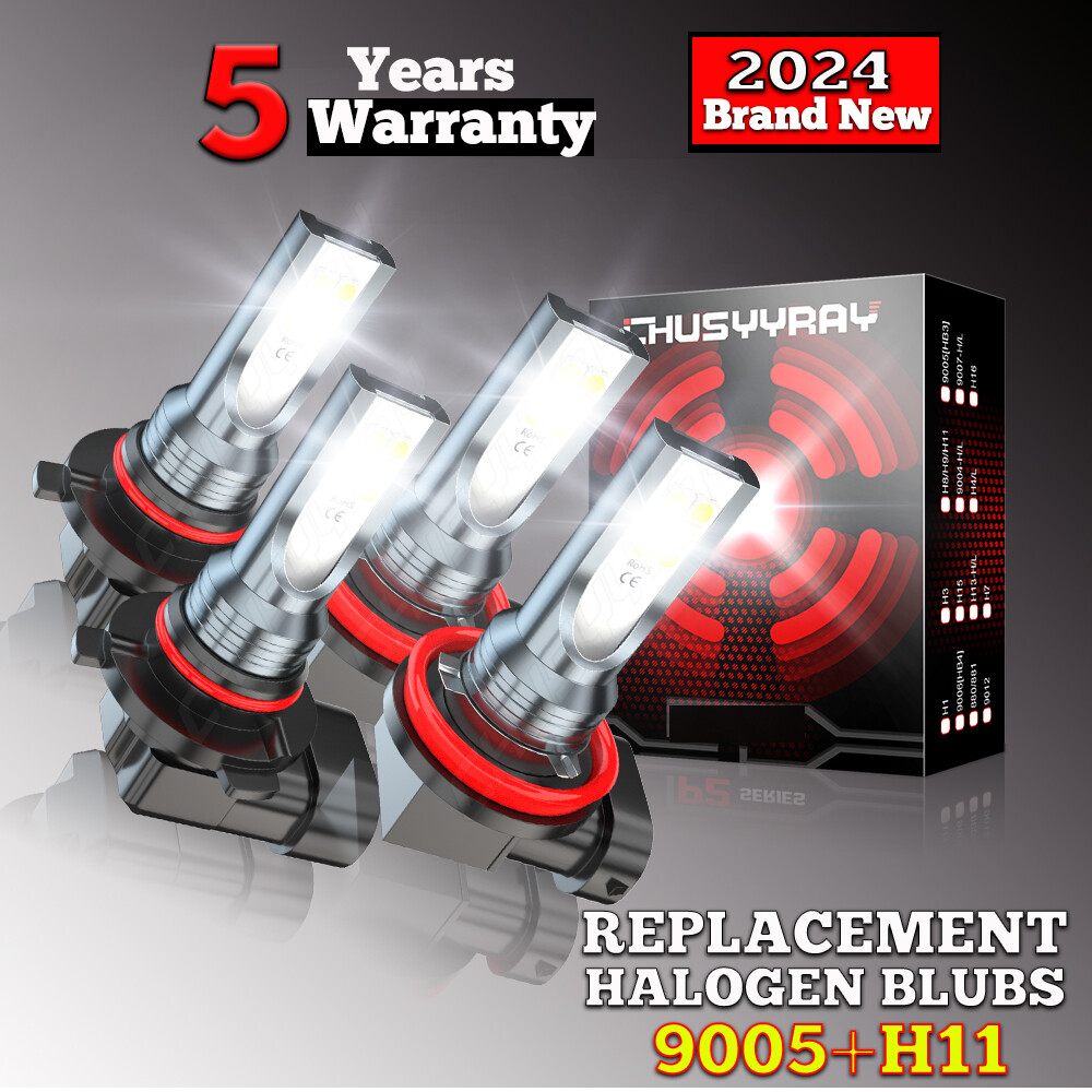 For Cadillac SRX 2010-2016 - LED Headlight Kit High & Low Beam Combo 8000K Bulbs